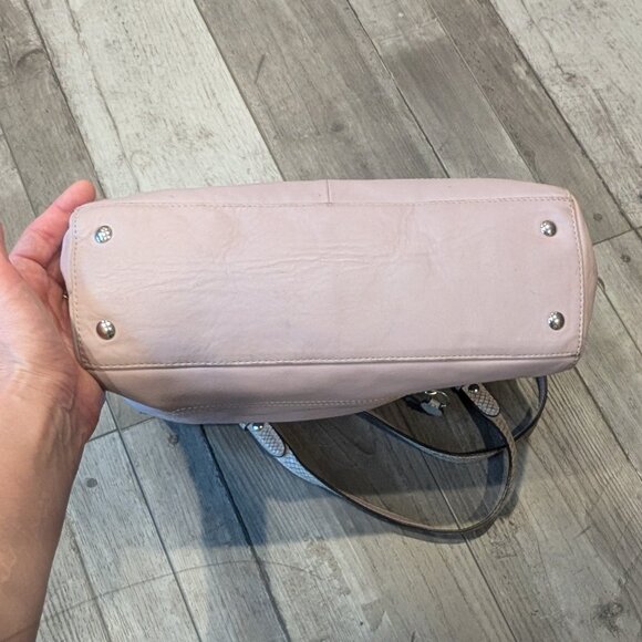 Coach Penelope Satchel Shoulder Bag – Lilac Leather w/ Exotic Trim - Picture 7 of 13